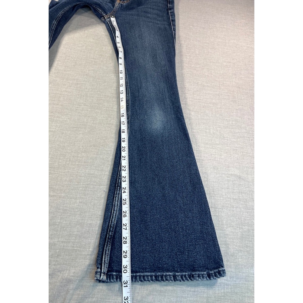 Abercrombie & Fitch The Vintage Flare High Rise Jeans Blue Women 24 00R Medium - Picture 6 of 11